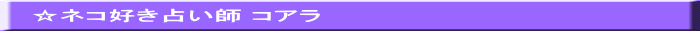 ☆ネコ好き占い師 コアラ